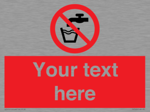 Custom prohibition not drinking water